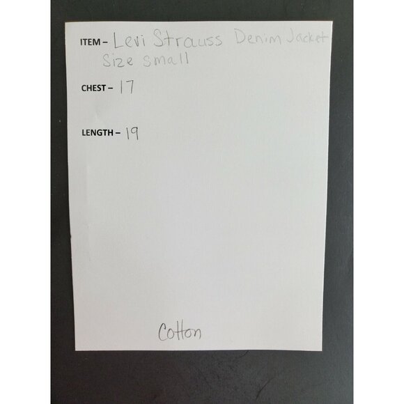 Levi Strauss Denim Jacket Women's Size Small Medium Wash - Picture 6 of 7